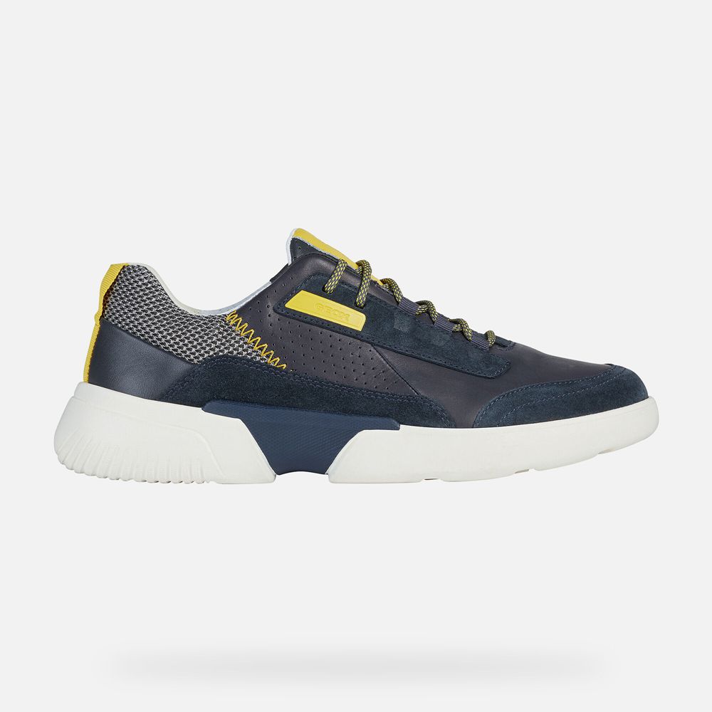 Geox Sneakers Navy Smoother - Geox Mens Shoes - CHJZVO167